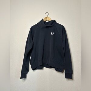 Under Armour Black Mock Neck Crewneck Size Large